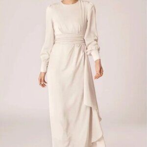 Veiled Collection Annabelle Pleated Waist Maxi Dress